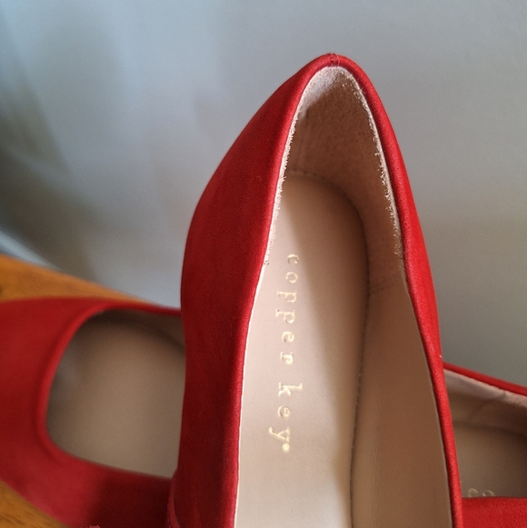 Copper Key Mary Jane Red Style Shoes 7M - Picture 4 of 9